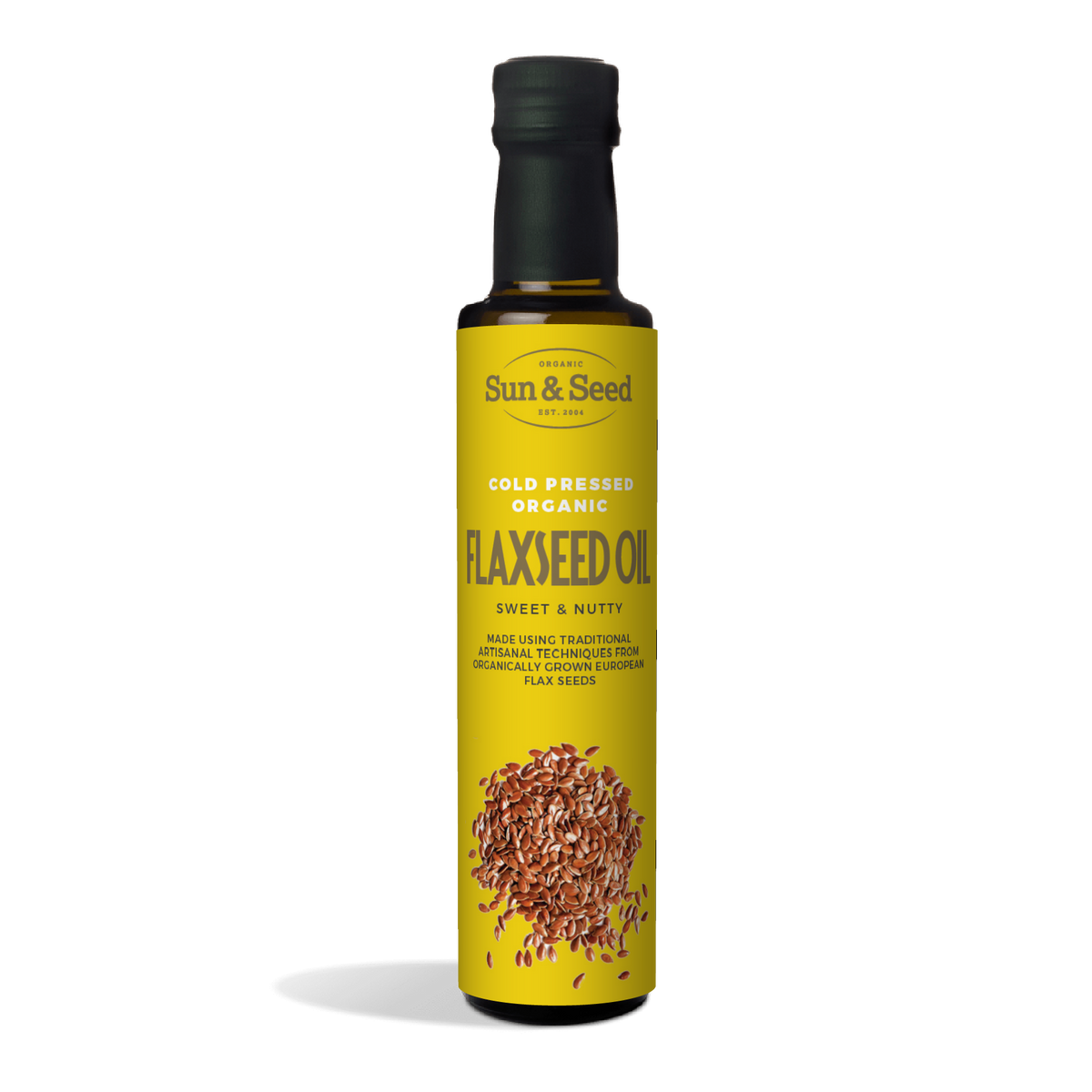 Sun &amp; Seed - Flax Oil - Organic, Cold Pressed (250ml)