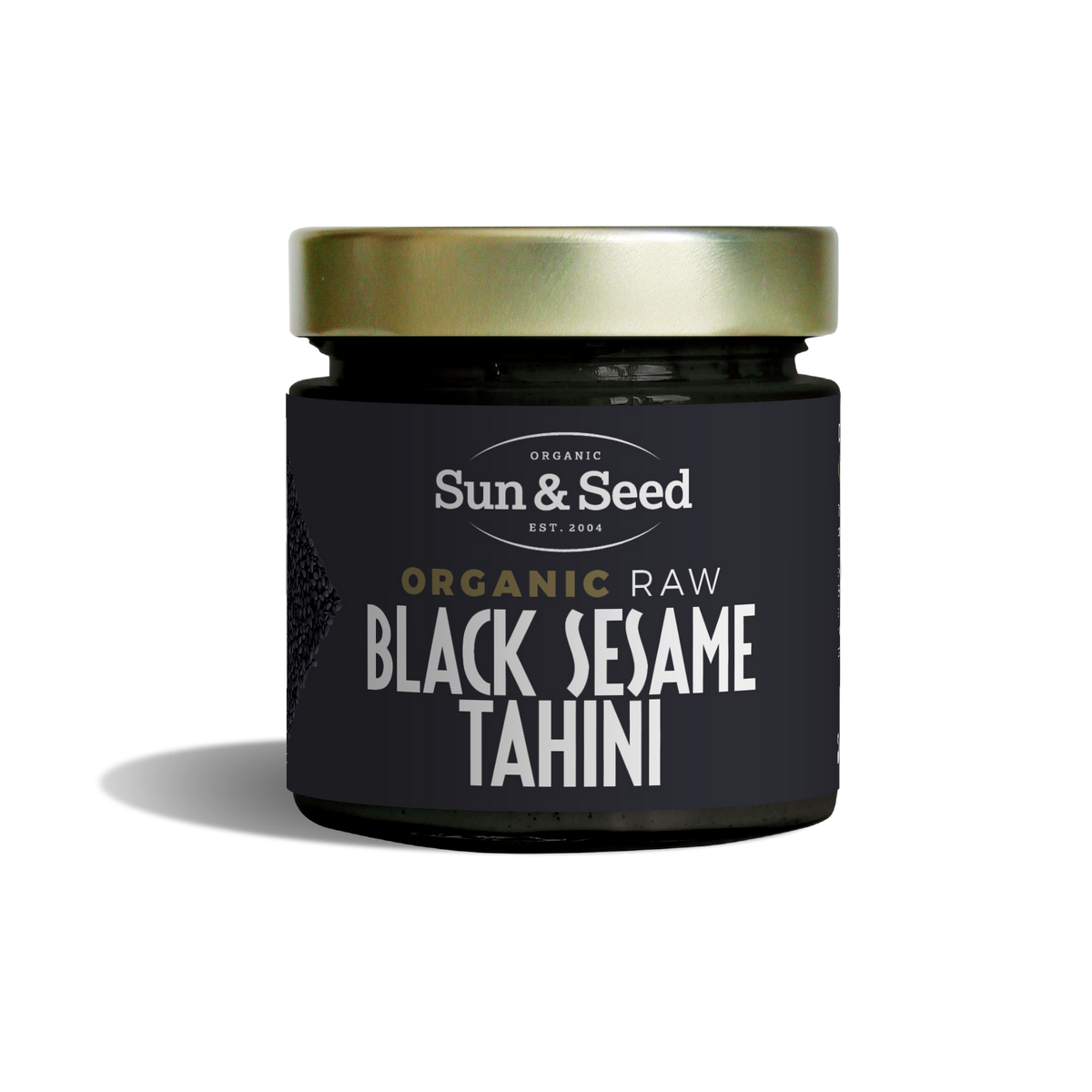 Sun &amp; Seed - Black Tahini - Raw and Organic (200g)