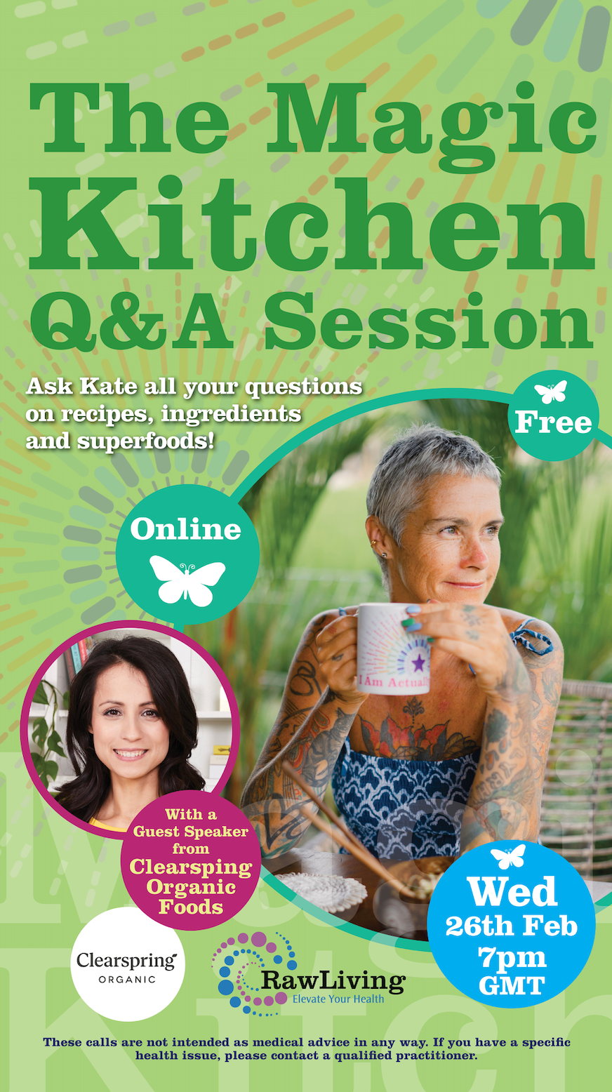 FREE - The Magic Kitchen Q&amp;A Session - Wed 26th Feb 7.0pm (Online)