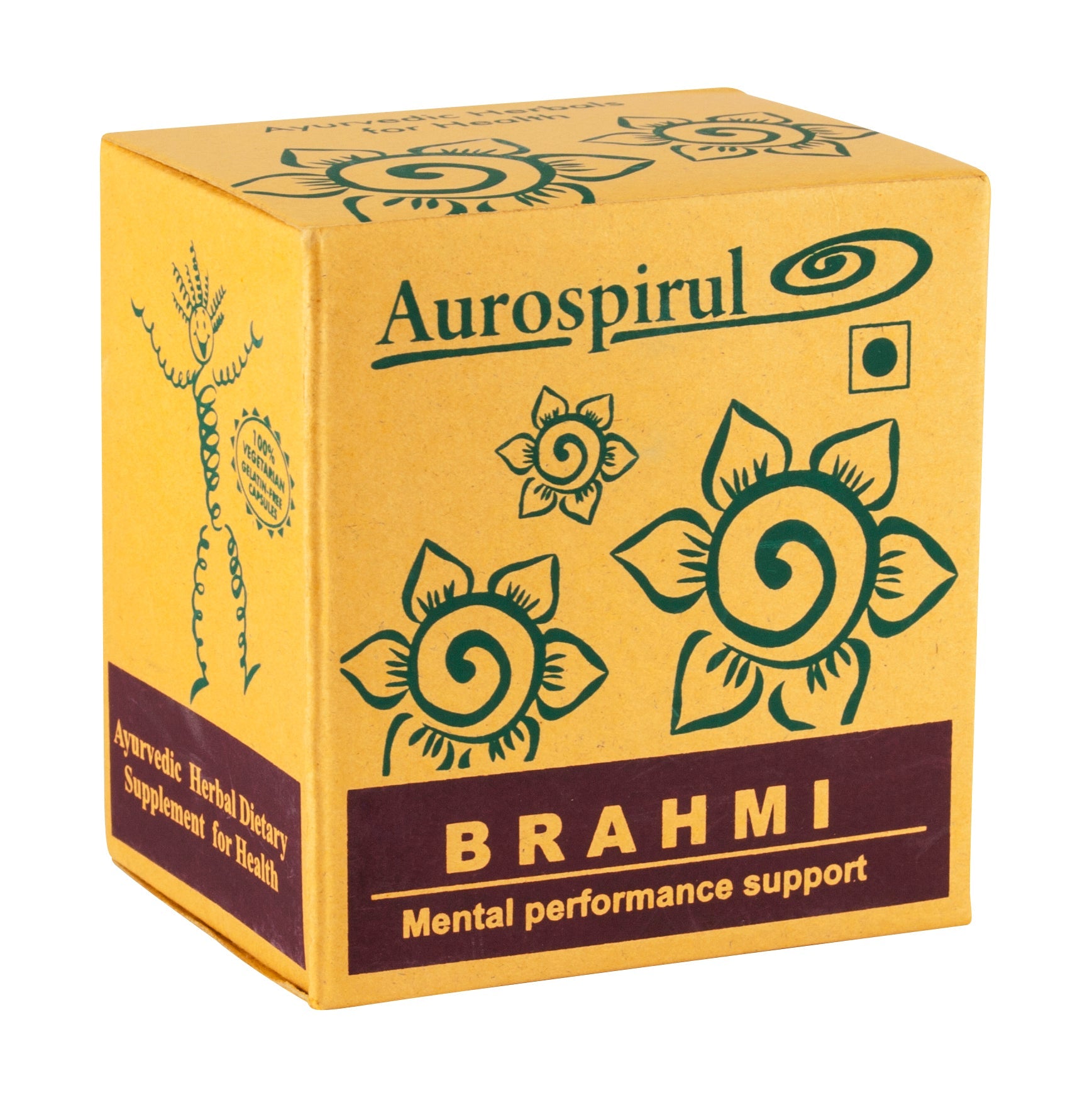 Aurospirul Brahmi Capsules | Auroville | Raw Living UK | Herbs | Super Foods | Supplements | Auroville's High Quality Brahmi (Bacopa Monnieri) is traditionally used in India for Cognition & also High Anti-Oxidant Effect (plus many other health benefits)