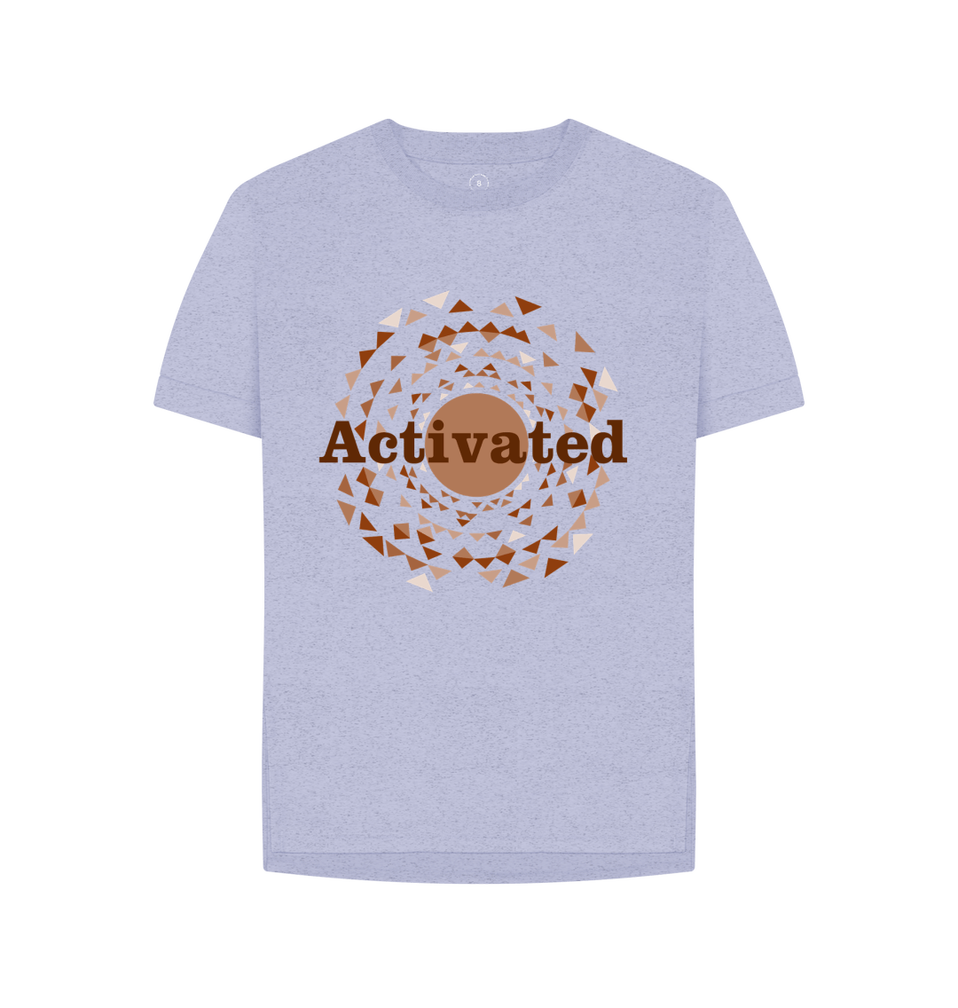 Lavender Organic &amp; Recyled Cotton Womens Tshirt  - Activated