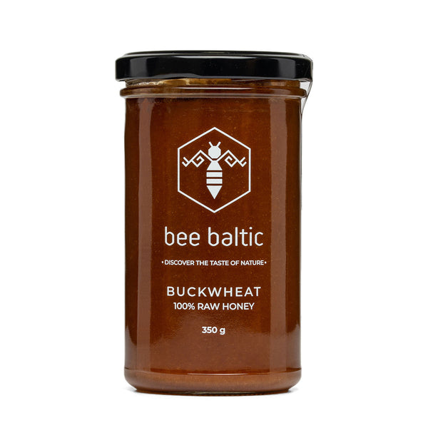 Raw Buckwheat Honey (350g) Bee Baltic Raw Living UK