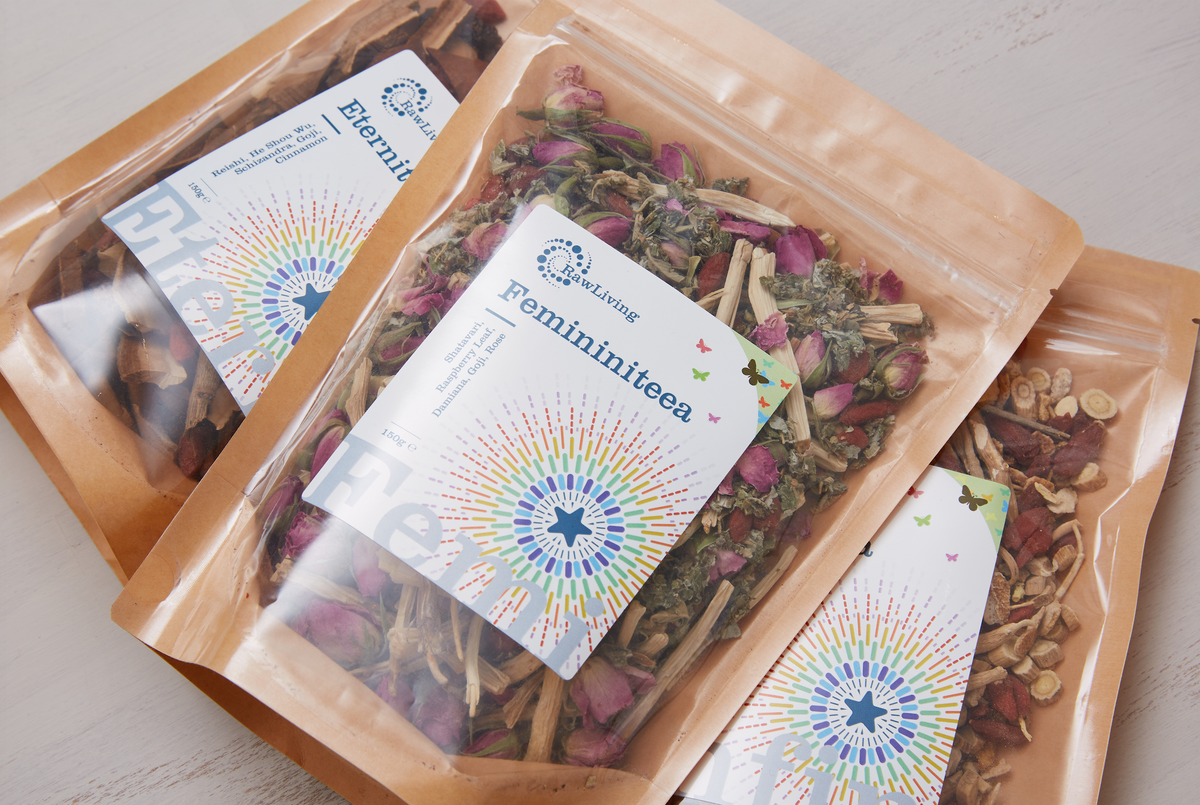 RealiTeas | Buy All 7 Get 10% Off | Raw Living UK | Herbal Teas | Raw Living RealiTeas are Premium Loose Leaf Herbal Teas. Grab all 7 blends now: Clariteea, Eterniteea, Femininiteea, Immuniteea, Infiniteea, PMTeea &amp; Sleepiteea