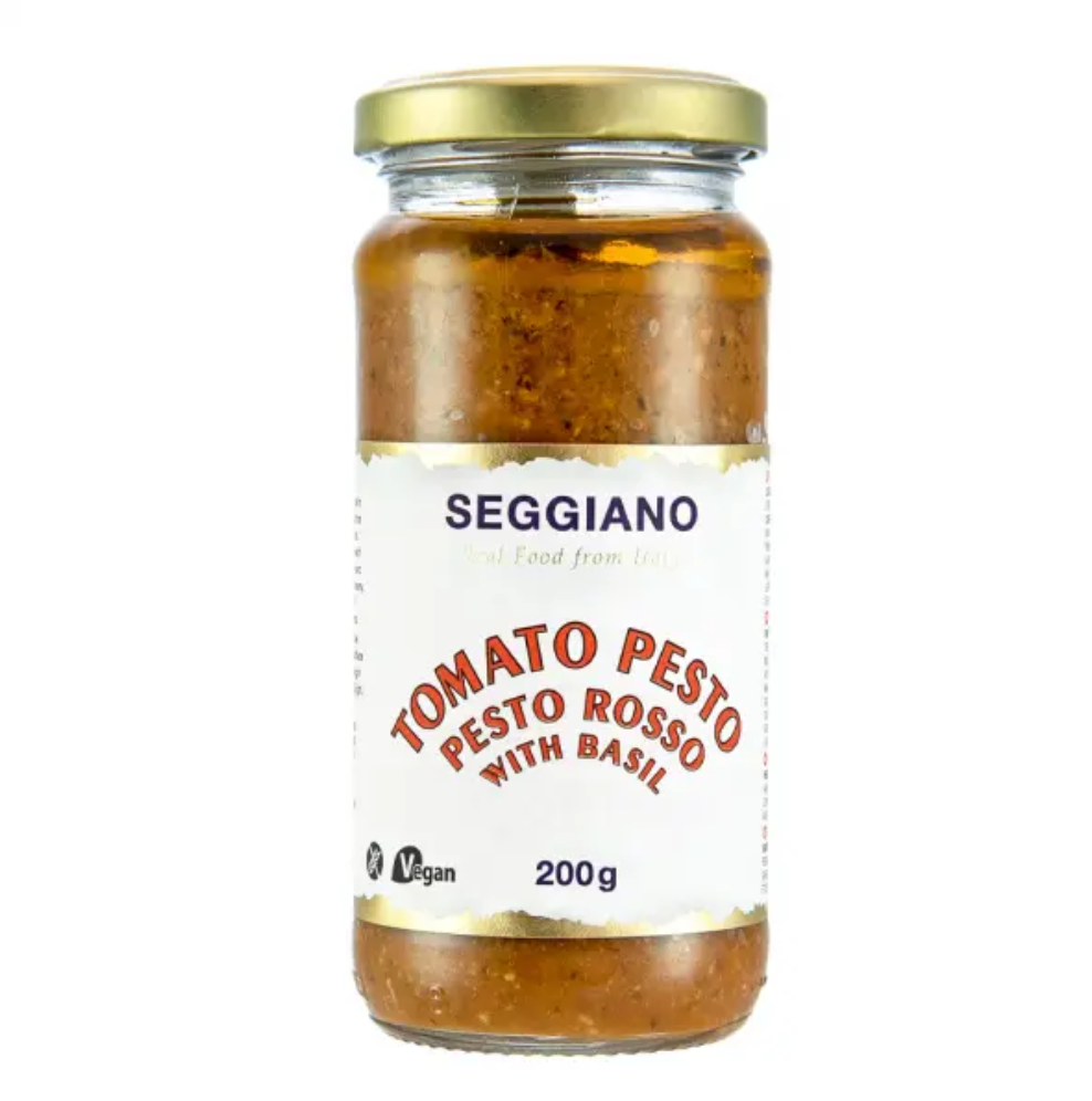 Raw Vegan Basil Pesto 200g Seggiano Raw Living UK